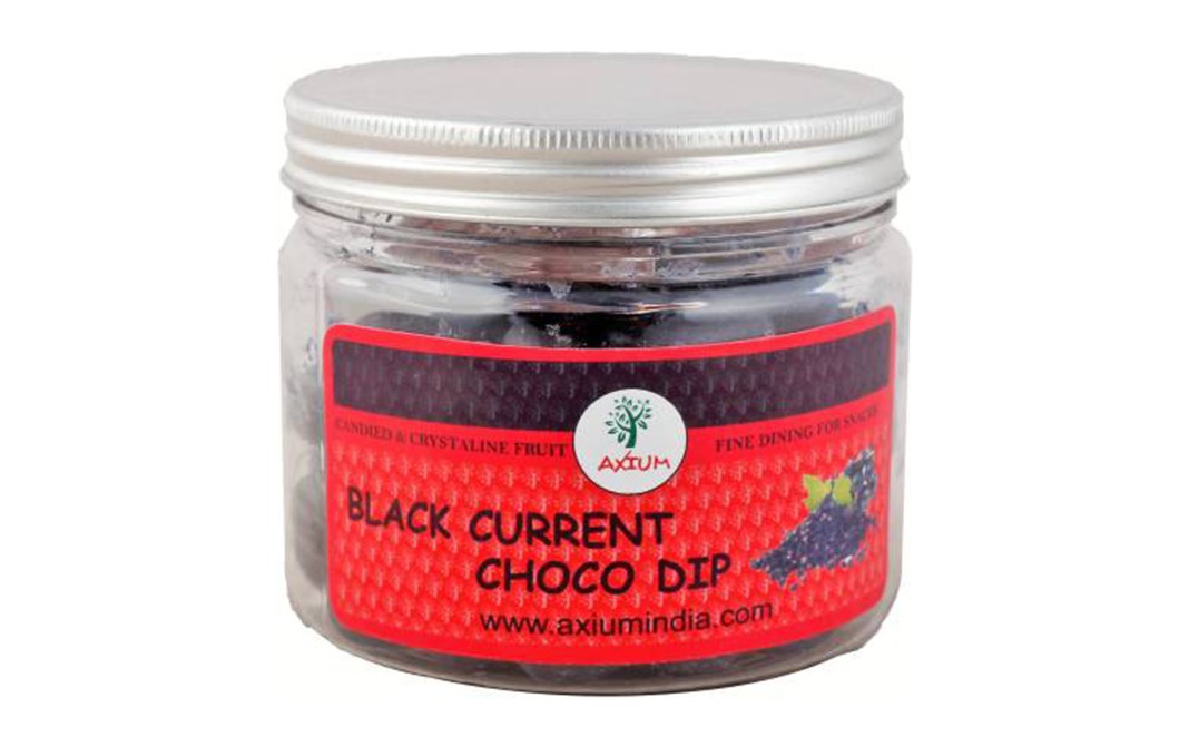 Axium Black Current Choco Dip    Glass Jar  250 grams